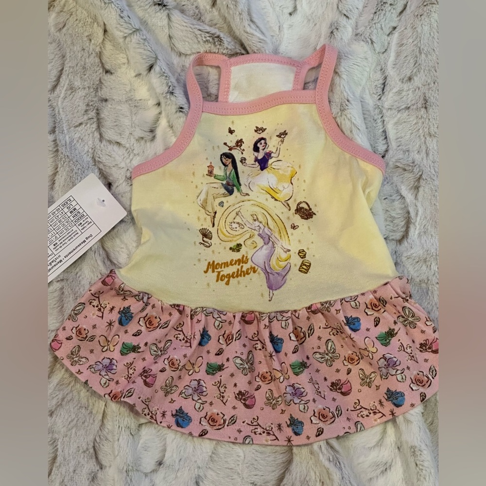 Disney princess pet dress size small. NWT